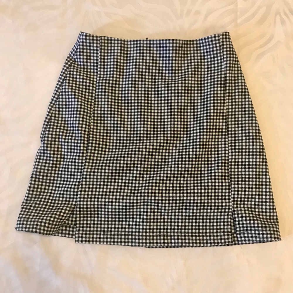 Plaid mini skirt